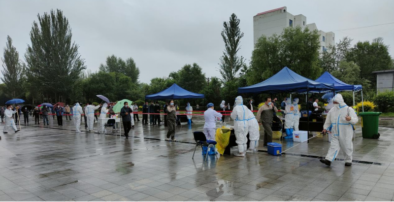 筑牢疫情防控安全防線&mdash;&mdash;物產北川物流園區開展核酸檢測